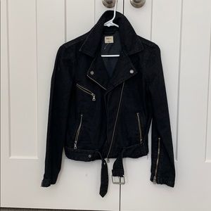 Gap Black Denim Moto Jacket